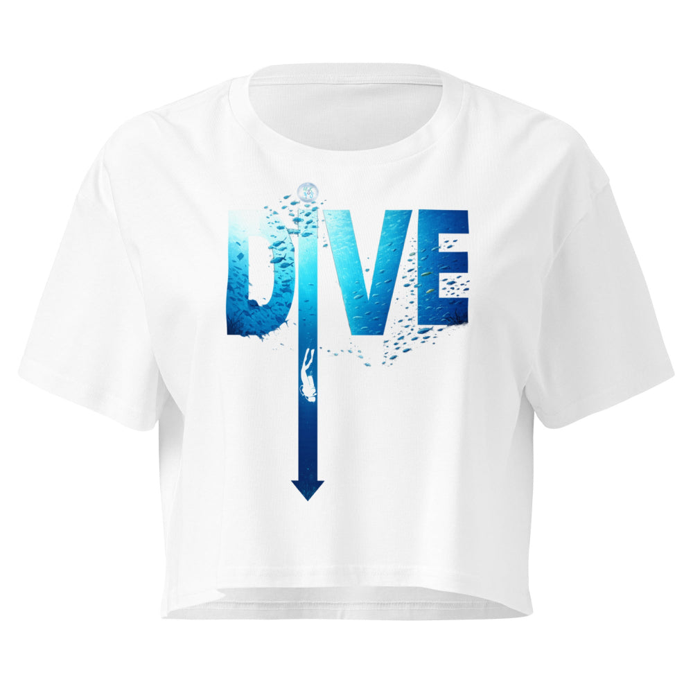 Crop top MacJos DIVE Flèche - plongée dans le bleu