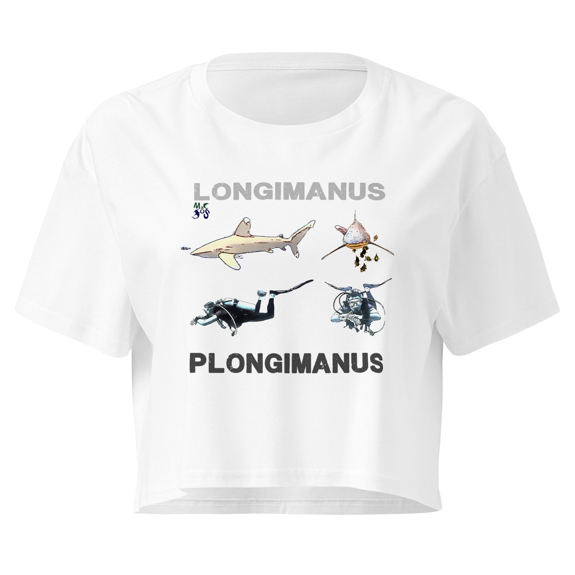 Crop top MacJos plongée Requin LONGIMANUS  PLONGIMANUS
