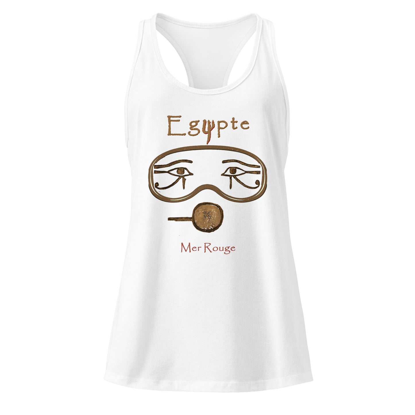 Debardeur gris MacJos plongée egypte antique – Masque egyptien Mer Rouge