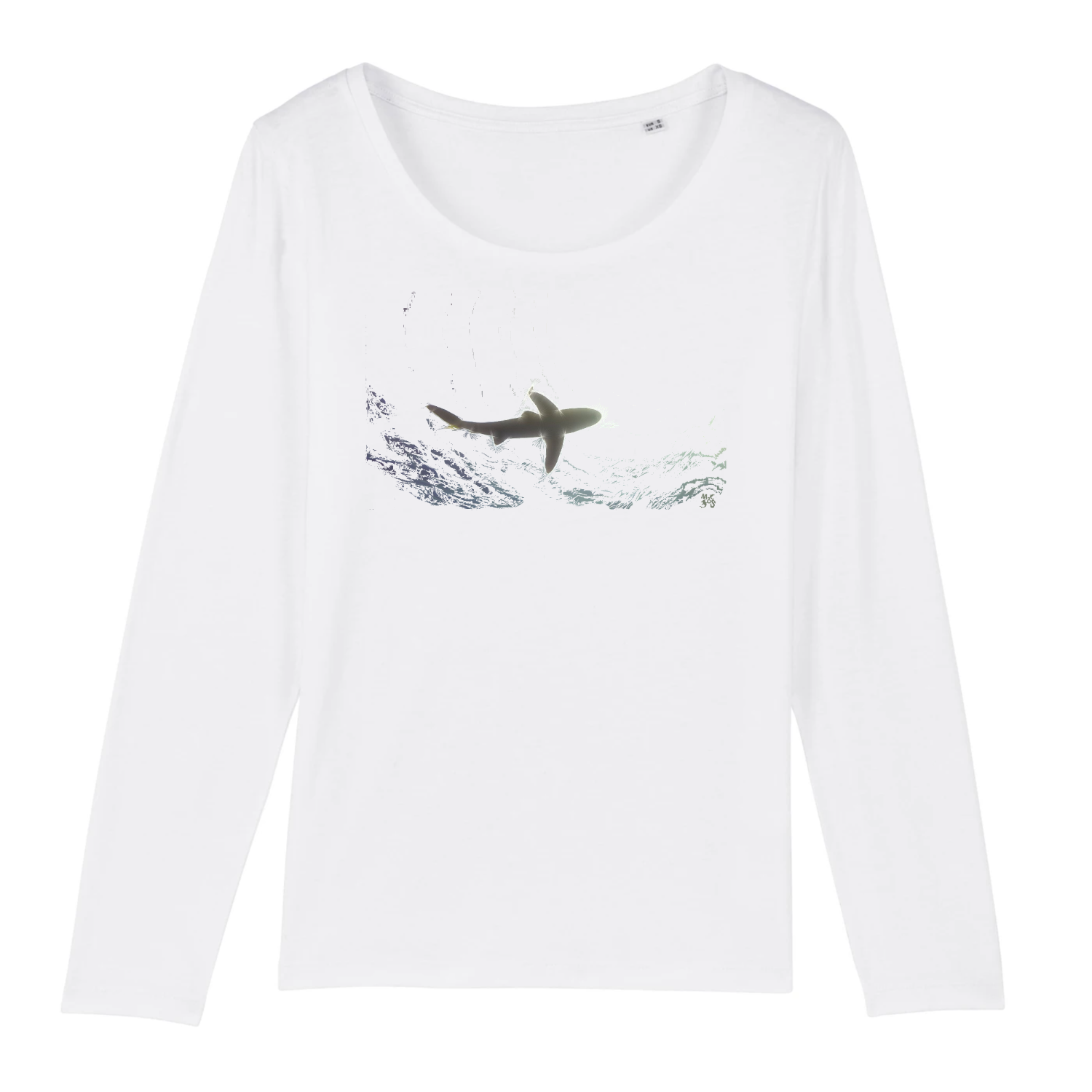 t-shirt manches longues plongée requin