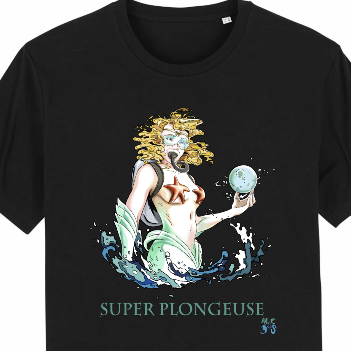 t-shirt plongée 100% bio MacJos