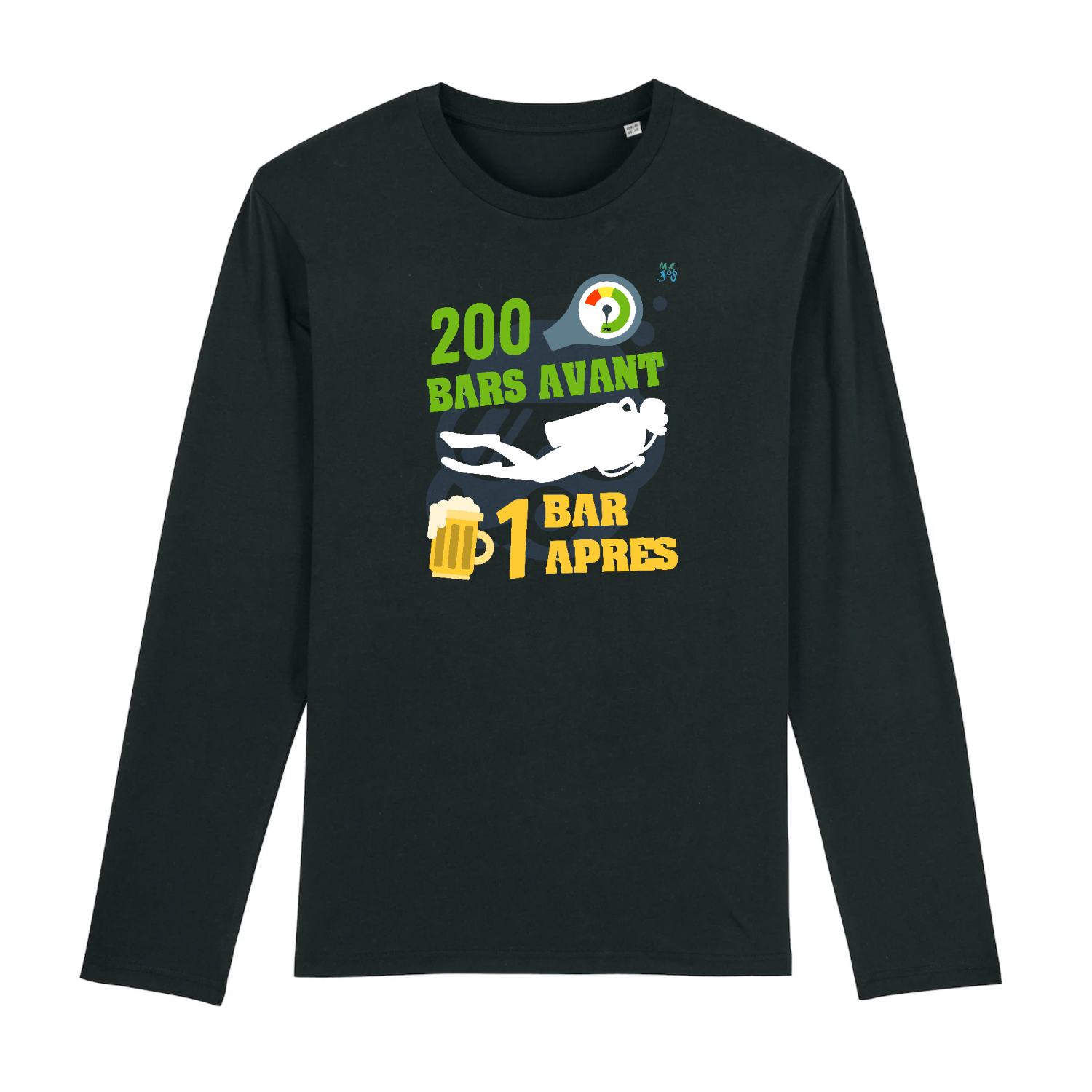 T shirt manche longue 200 bar 1 bar d briefing