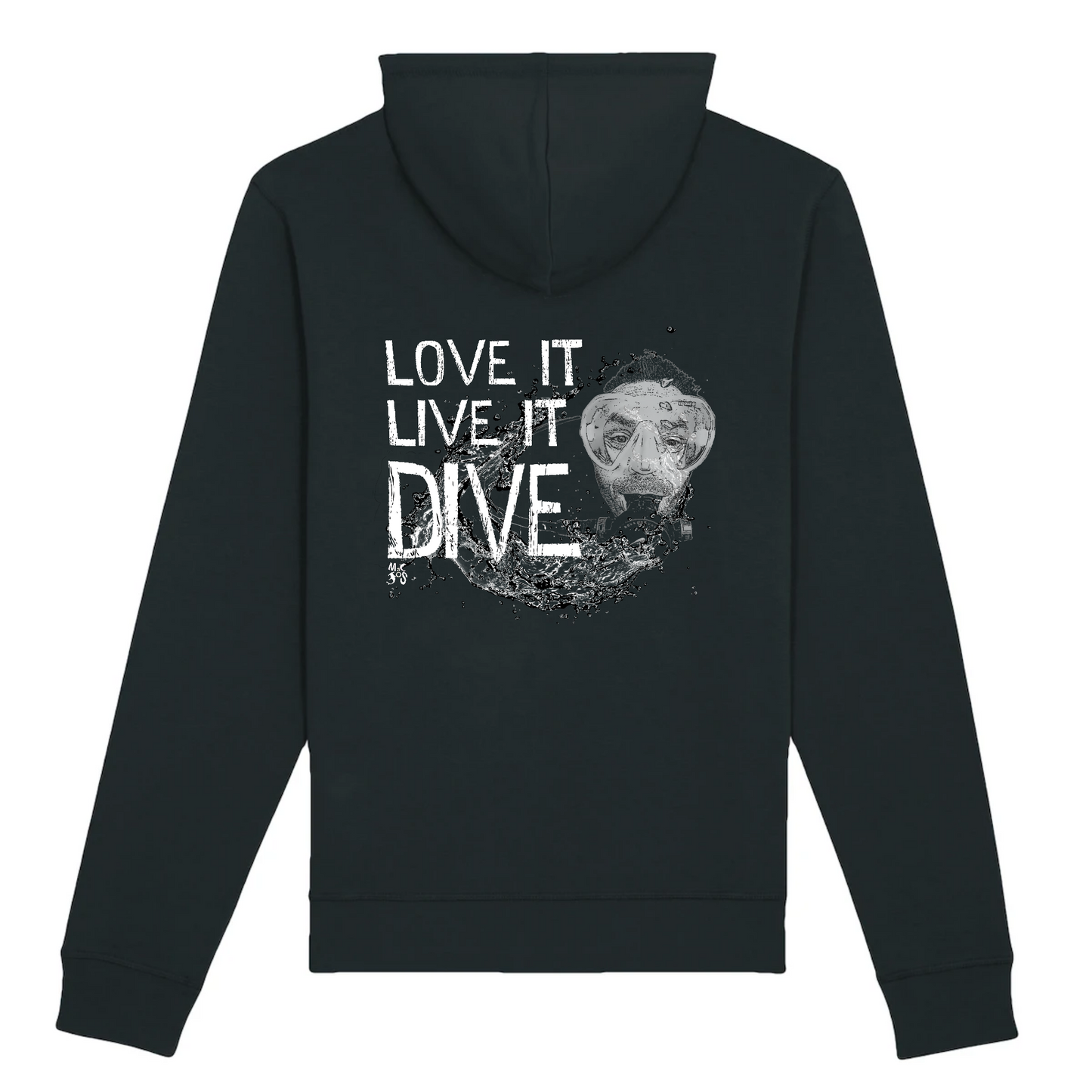 sweat à capuche pour plongeur love live dive MacJos