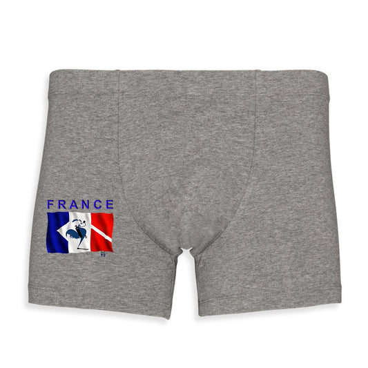 Drapeau france plongée avec coq plongeur sur slip boxer MacJos