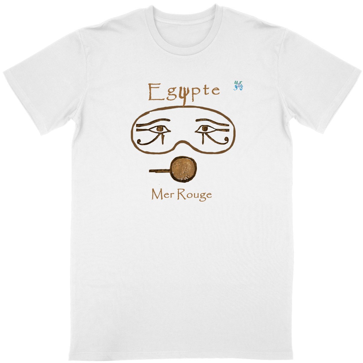T-shirt plongée bio : Masque antique égyptien
