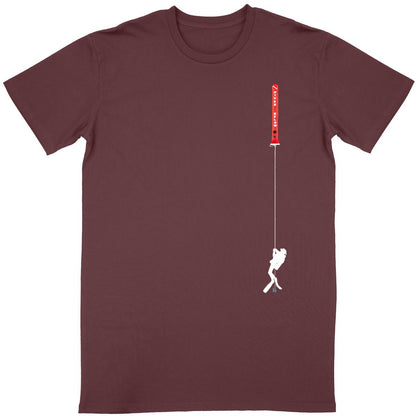 parachute de plongée vertical avec plongeur