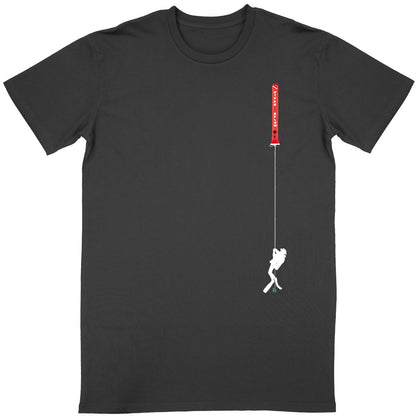 parachute de plongée vertical avec plongeur