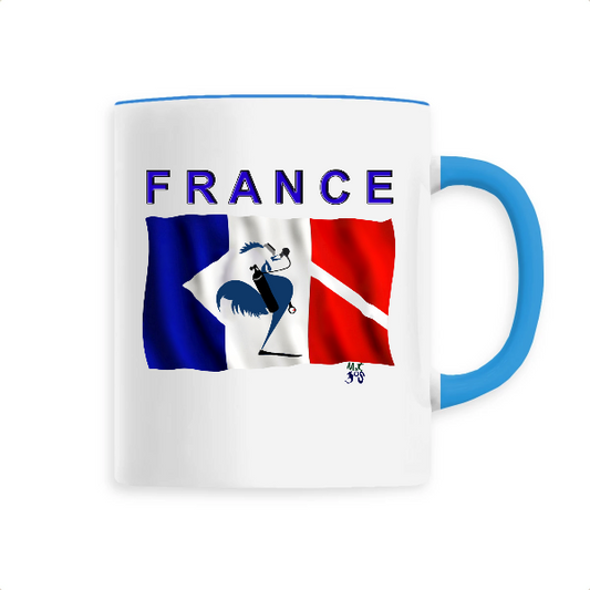 Mug plongée : plongeur francais - MacJos