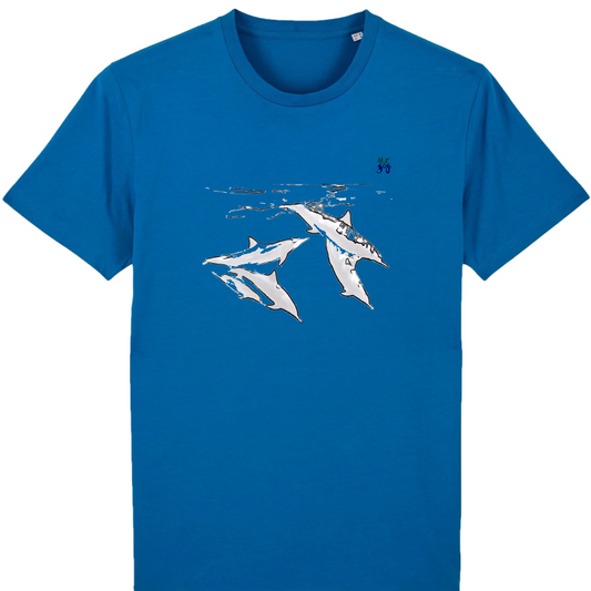 T-shirt plongée bio : Banc de Dauphins - MacJos