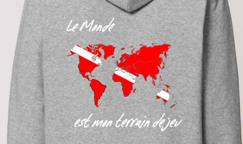 Sweat-shirt plongée bio : le monde alpha - MacJos