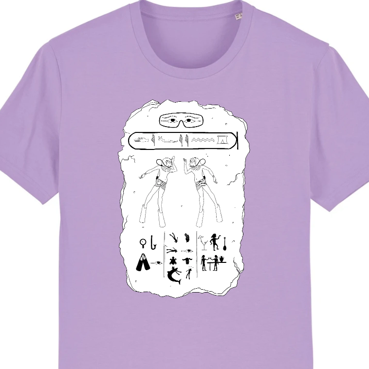 T-shirt Plongée bio : hiéroglyphes égyptiens - MacJos