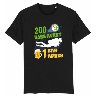 T-shirt Plongée Humour 100% bio : débriefing - MacJos