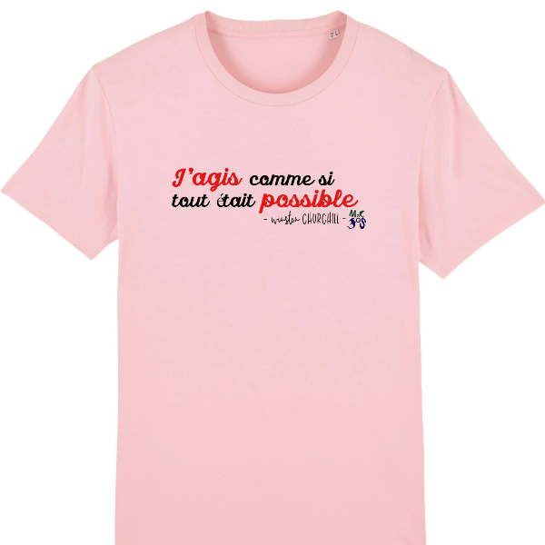 T-shirt citation inspirante :  tout est possible - MacJos