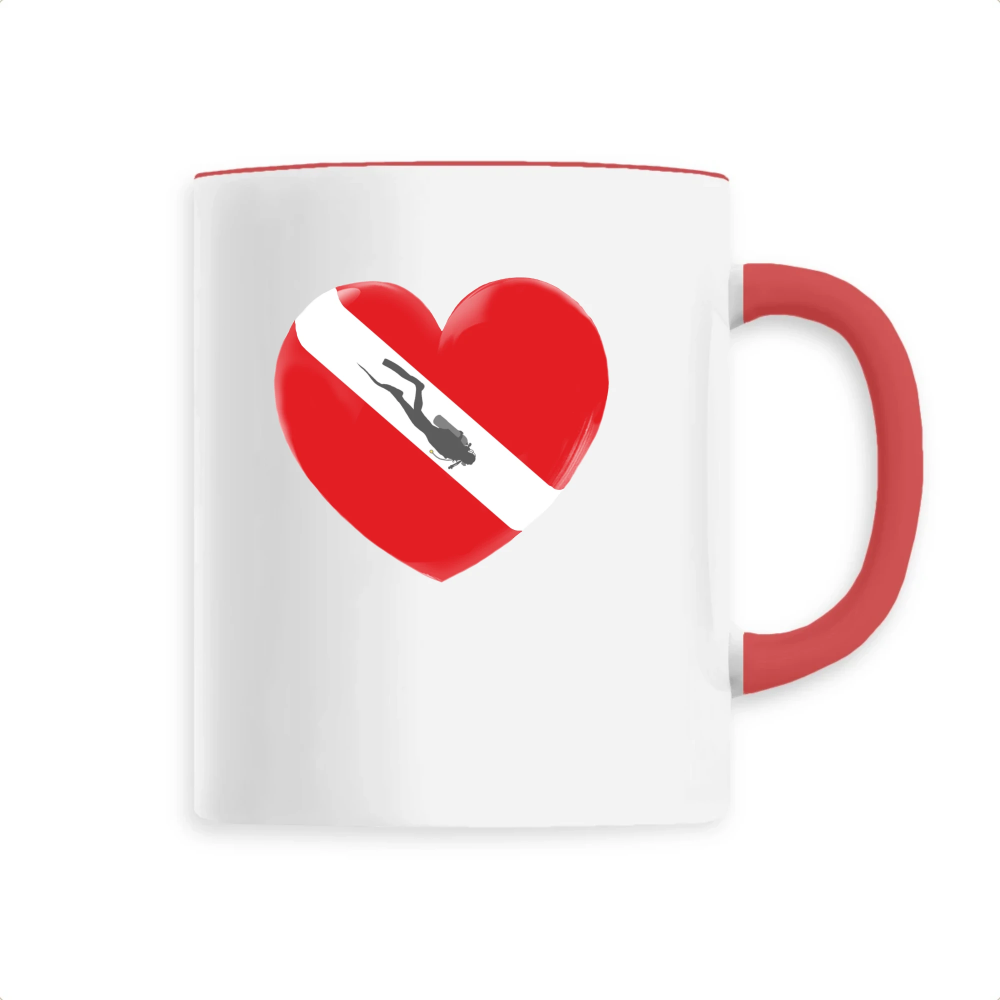 Mug plongée : coeur alpha - MacJos