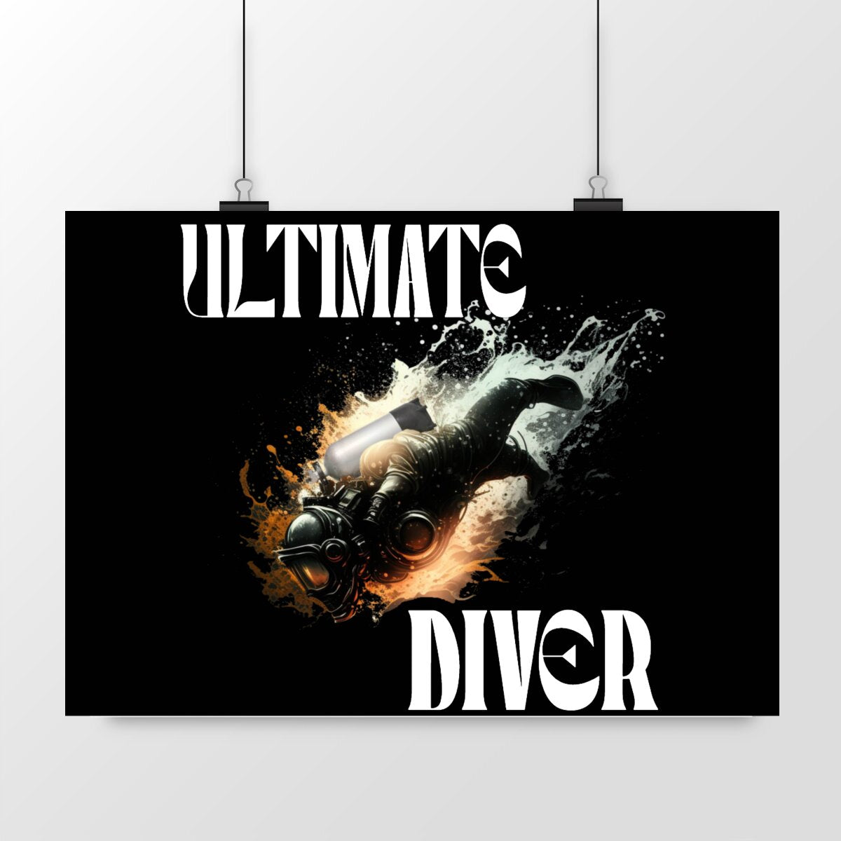 Poster ultimate Diver, plongeur tech ultime par MacJos